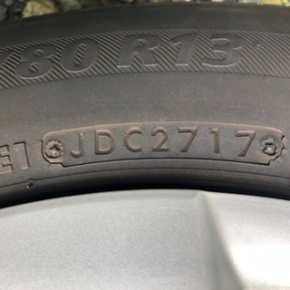 軽自動車　１３インチ　タイヤ　バリ山　ブリジストンの画像