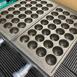 【業務用】たこ焼き器　2枚【※鉄板のみでコンロはつきません※】