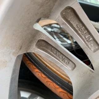 14インチ、アルミホイールタイヤ付き４本の画像