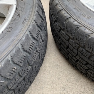 14インチ、アルミホイールタイヤ付き４本の画像