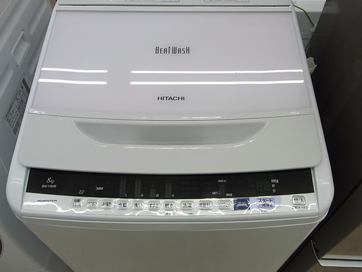 日立 洗濯機 2017年 BW-V80B ビートウォッシュ