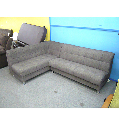 札幌 カウチソファ ソファベッド グレー系 収納有り 三人掛け 四人掛け ３P ４P ロータイプ切り換え可能 本郷通店