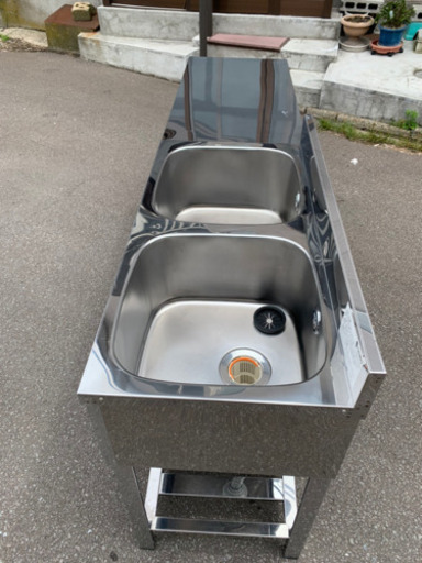 美品　azuma　2層シンク　流し台　アズマ/東　厨房機器/店舗用品/業務用　中古品