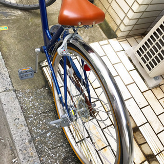 【引渡し者決まりました】自転車　青色　お譲りしますの画像