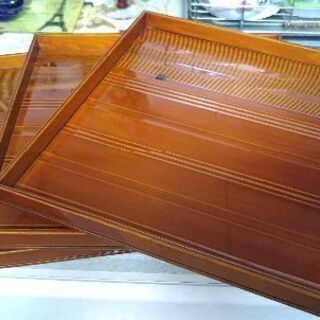 【美品】伝統工芸品 飛騨春慶塗 角盆(残り1枚)