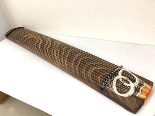 【高級仕様！】◆和琴◆13弦琴 和楽器 綾杉彫 くり甲 蒔絵あり 全長184cm