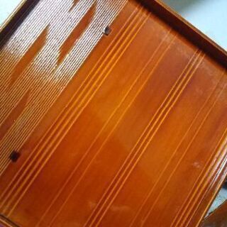 【美品】伝統工芸品 飛騨春慶塗 角盆(残り1枚)の画像