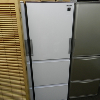 【配送・設置無料】☆美品☆2018年製 シャープ SHARP SJ-GW36E-W [プラズマクラスター冷蔵庫 (356L・どっちもドア) 3ドア ピュアホワイト]