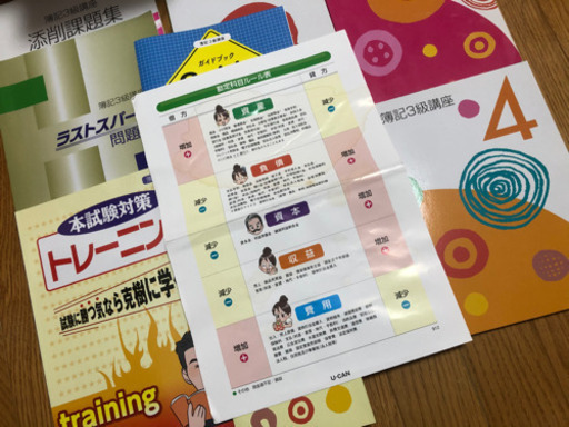 今年購入ユーキャン簿記3級講座 元値39,600円