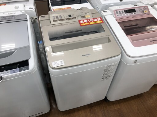 1年間保証付　Panasonic　全自動洗濯機　9.0kg　2017年製【トレファク所沢店】