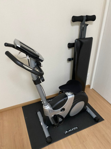 新品☆筋トレセット 美品☆アルインコ ALINCO フィットネスバイク AFB5211 マットレスカバーセット