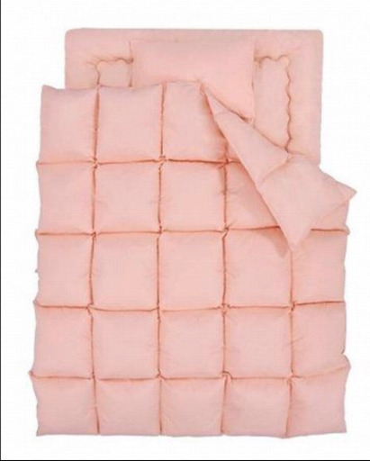 数量限定　未使用訳あり　スモールフェザー100％　羽根布団　ダブル　10点セット　和タイプ　敷布団タイプ　さくら