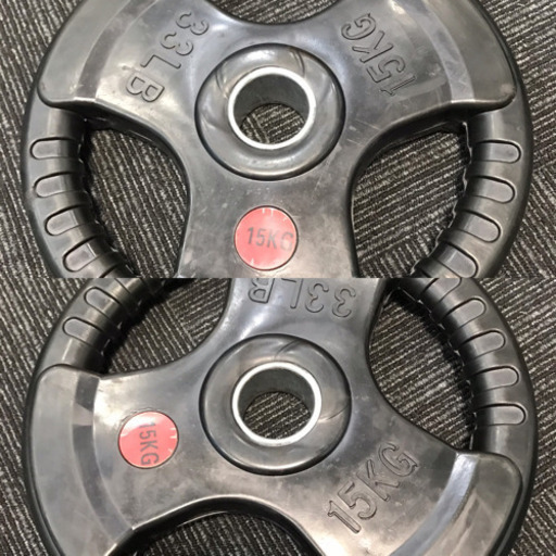 オリンピックプレート15kg×2 計30kg