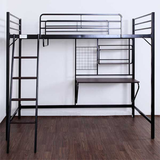 (お取引中)ニトリ ロフトベッド(アルルN BK/DBR)