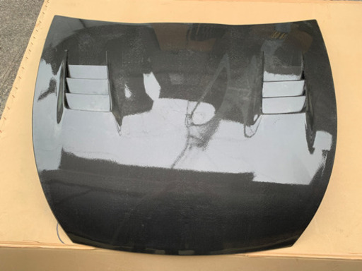 コペンL880K用トヨシマクラフト製カーボンボンネット＋クロスバー