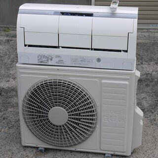日立 ルームエアコン 白くまくん RAS-X56F2 5.6kW 冷房 15～23畳 暖房 15～18畳 ステンレス お掃除エアコン 200V対応 Xシリーズ 動作品