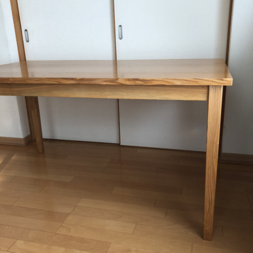 無印良品　タモ材ダイニングテーブル