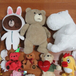 ぬいぐるみ複数箱入りの画像