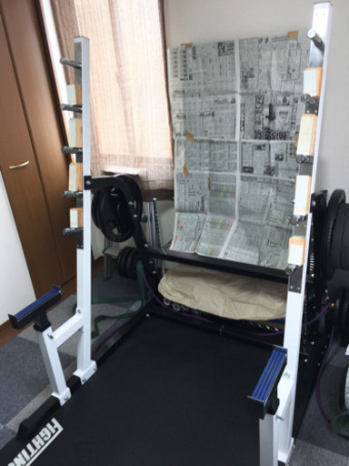 【商談中】アイロテック パワースクワットラック ベンチマット付き