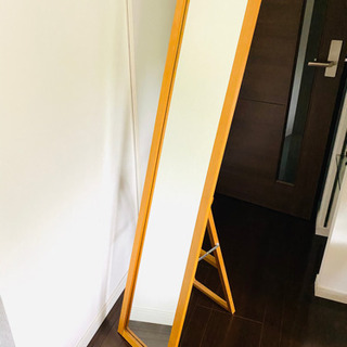 無印良品　メープル突板　ミラー140cm