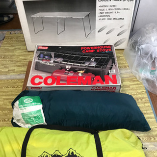 キャンプ用品一式　コールマンのコンロ他
