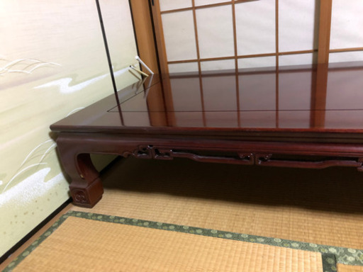 和座卓　カリン材　取りに来ていただける方