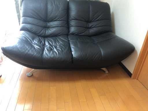 イタリア製本革ソファー　購入時9万