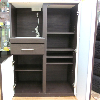 ニトリ ミドルレンジボード 幅80×奥行40×高さ115.5cm ミニ食器棚