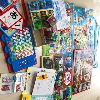 （1500➡︎700円へ値下げ）アンパンマン・トーマスパズル&積...