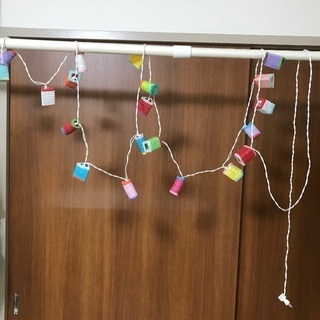 お値下げします！100円。ガーランドライト　紙ランタンfromタイ🇹🇭