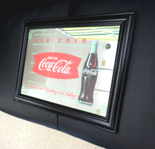 コカコーラ パブミラー② 瓶/リボン型ロゴデザイン 訳アリ 鏡 壁掛け CocaCola ペイペイ対応 札幌市西区西野