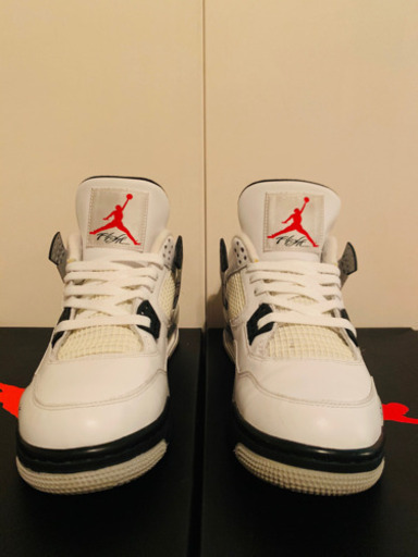 【美品】エアジョーダン 4レトルト　ホワイト　セメント