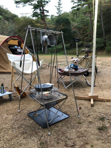 オリジナル　焚き火台スタンド