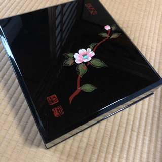 高岡漆器　文箱　硯箱　螺鈿細工　未使用