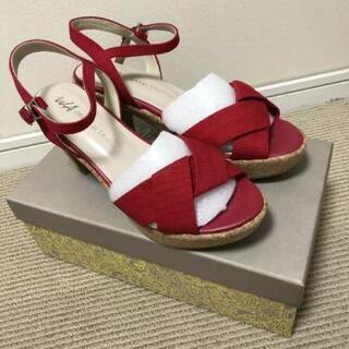 ≪新品未使用≫レディースサンダル  Mサイズ  レッドの画像