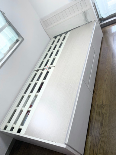 ニトリ　収納付きシングルベッド