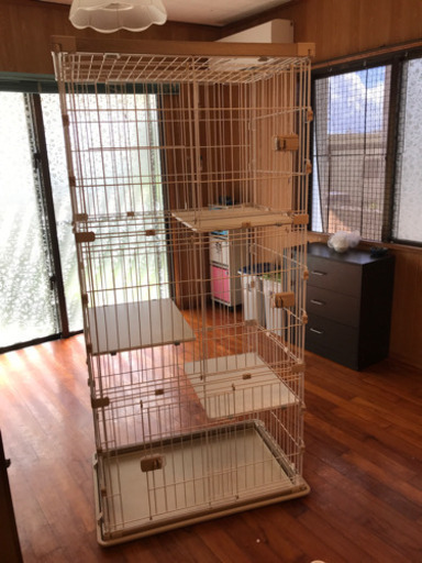 猫用　ゲージ　と　トイレ
