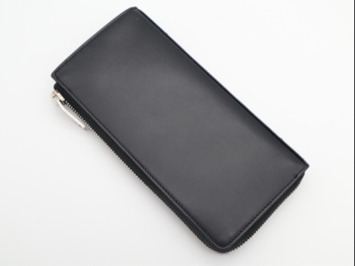 《SAINT LAURENT/L字ファスナー長財布》Aランク ブラック 極美品