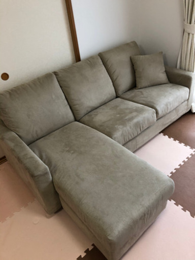 引取に来てくれる方限定】ニトリ カウチソファ 売れ筋 3人掛け