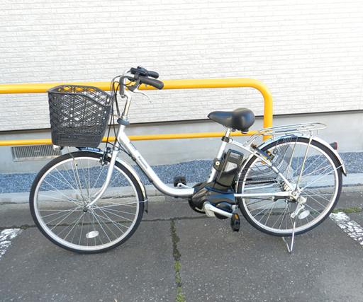 パナソニック 電動アシスト自転車 ビビ・TX 24型 内装3段変速 6.6Ah モダンシルバー 充電器付き　☆ PayPay(ペイペイ)決済可能 ☆ 札幌市 北区 屯田