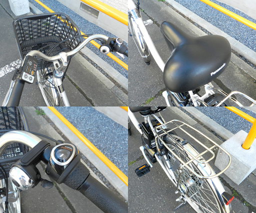 パナソニック 電動アシスト自転車 ビビ・TX 24型 内装3段変速 6.6Ah モダンシルバー 充電器付き　☆ PayPay(ペイペイ)決済可能 ☆ 札幌市 北区 屯田