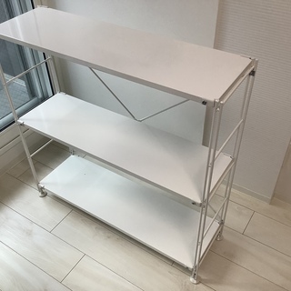 無印　スチールユニットシェルフ①