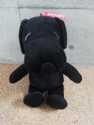 【タグ付き】ブラックSNOOPYスヌーピーぬいぐるみ
