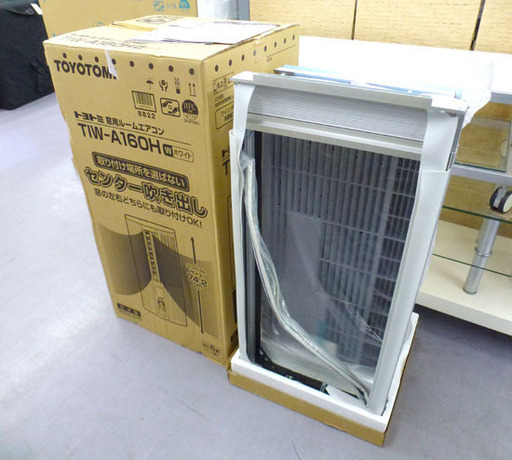 未使用 トヨトミ 窓用エアコン 2017年製 4～6畳 ウインドエアコン クーラー TIW-A160H ホワイト