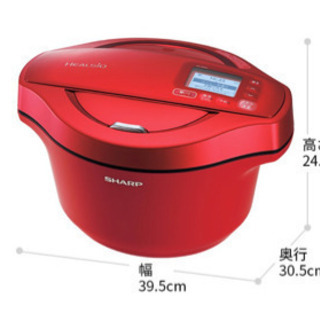 シャープ ヘルシオ ホットクック 電気 調理 無水 鍋 2.4L(2~6人用) スマホ