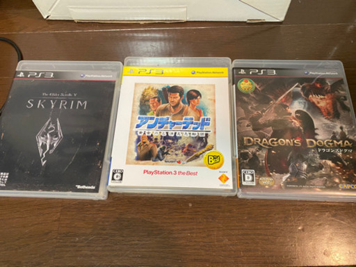 プレステ3 本体 （箱、説明書有り）＋ ソフト3つ