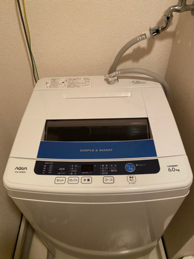 商談中☆ハイアール アクア☆ AQUA 全自動洗濯機 AQW-S60B6.0kg