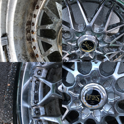work EFORS 114.3 5穴　17インチ　訳あり　格安　メッシュ