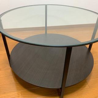IKEAガラステーブル【8/10AMまで】の画像