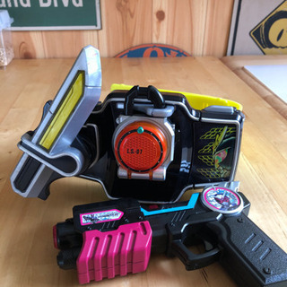 DX戦極ドライバーとロックシード&仮面ライダージオウのガン